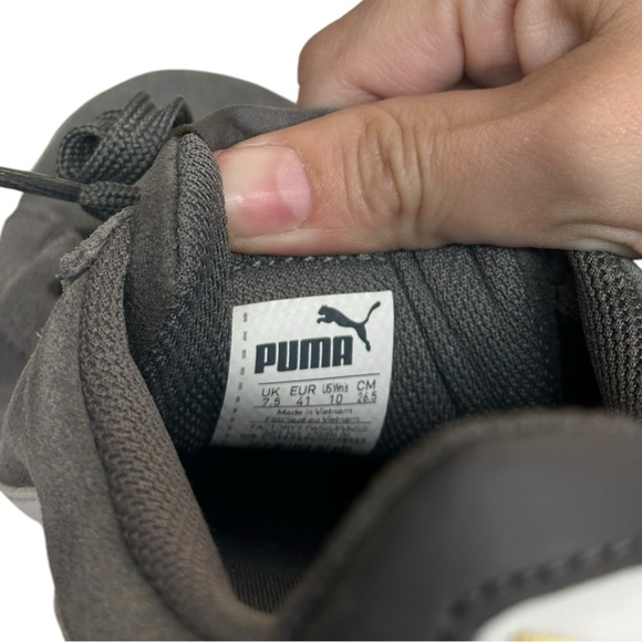 Puma Women’s Grey Suede Shoes Size 10 - Picture 7 of 7